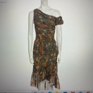 NWT Ulla Johnson Uma Flora One-Shoulder Autumn Dress
